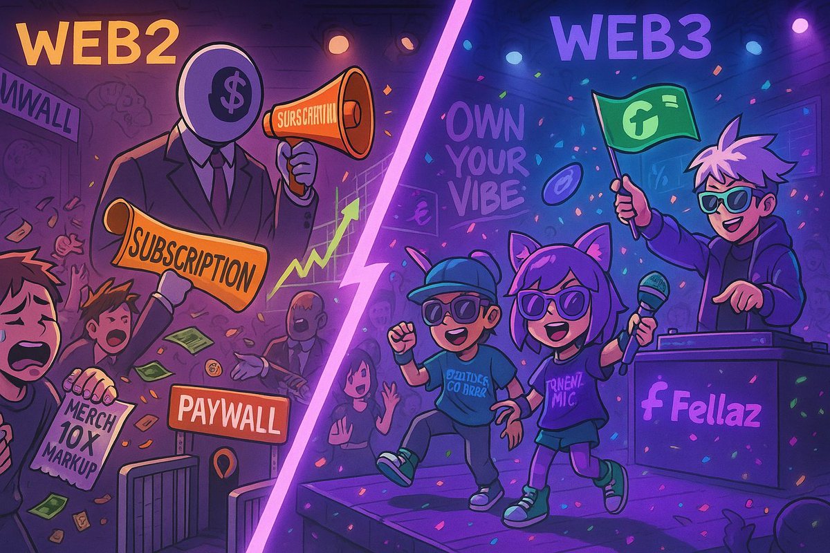 👉 Hot take:
Web2 fandom monetized fans.
Web3 lets them own the stage.
Big difference.