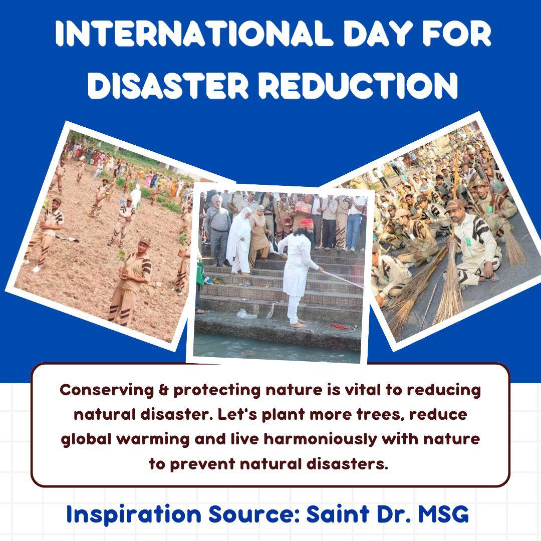 BnlBunty5673's tweet image. Be it earthquake, tsunami, someone&apos;s life is in trouble, these humans save everyone without caring for themselves.
Under the inspiration of Saint Dr MSG Insan, Dera volunteers have saved the lives of thousands of people during disasters.
#DisasterManagement
#DisasterRiskReduction