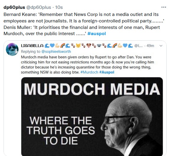 dp60plus's tweet photo. Old and still relevant #auspol 
Senior journos on News Corp https://t.co/2MHIRWVqW5