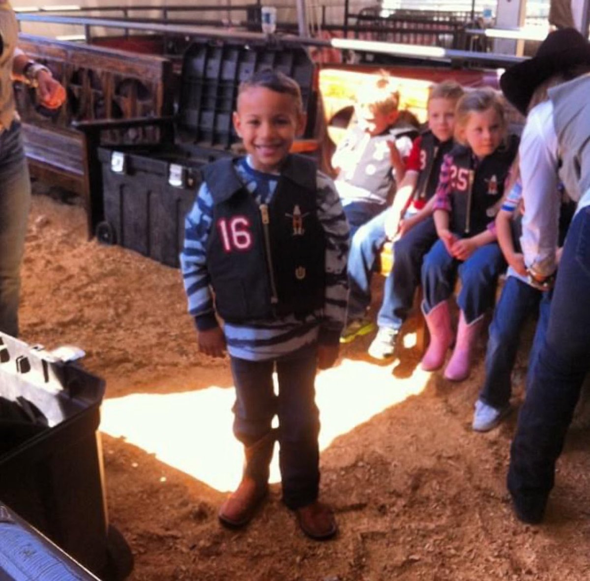 Meagan Edwards Harris (@meagprincipal) on Twitter photo SENIOR SUNDAY #2!
Haircut for starting kindergarten to his kindergarten school pic! Then he bought that cowboy hat with his own money and was on a mission to bust a mutton! He did really well in mutton busting’ this is also the day he was NOT <a href="/ZekeInDaTrench/">Ezekiel Buford</a> and made us all call SENIOR SUNDAY #2!
Haircut for starting kindergarten to his kindergarten school pic! Then he bought that cowboy hat with his own money and was on a mission to bust a mutton! He did really well in mutton busting’ this is also the day he was NOT <a href="/ZekeInDaTrench/">Ezekiel Buford</a> and made us all call