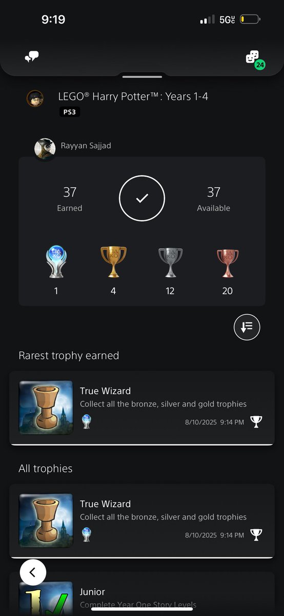 Lego Harry Potter Years 1-4 PS3 PLATINUM

Apparently I was one of the fortunate ones to not have the game break on me, surprisingly enough the game crashed on me only once and that was it.