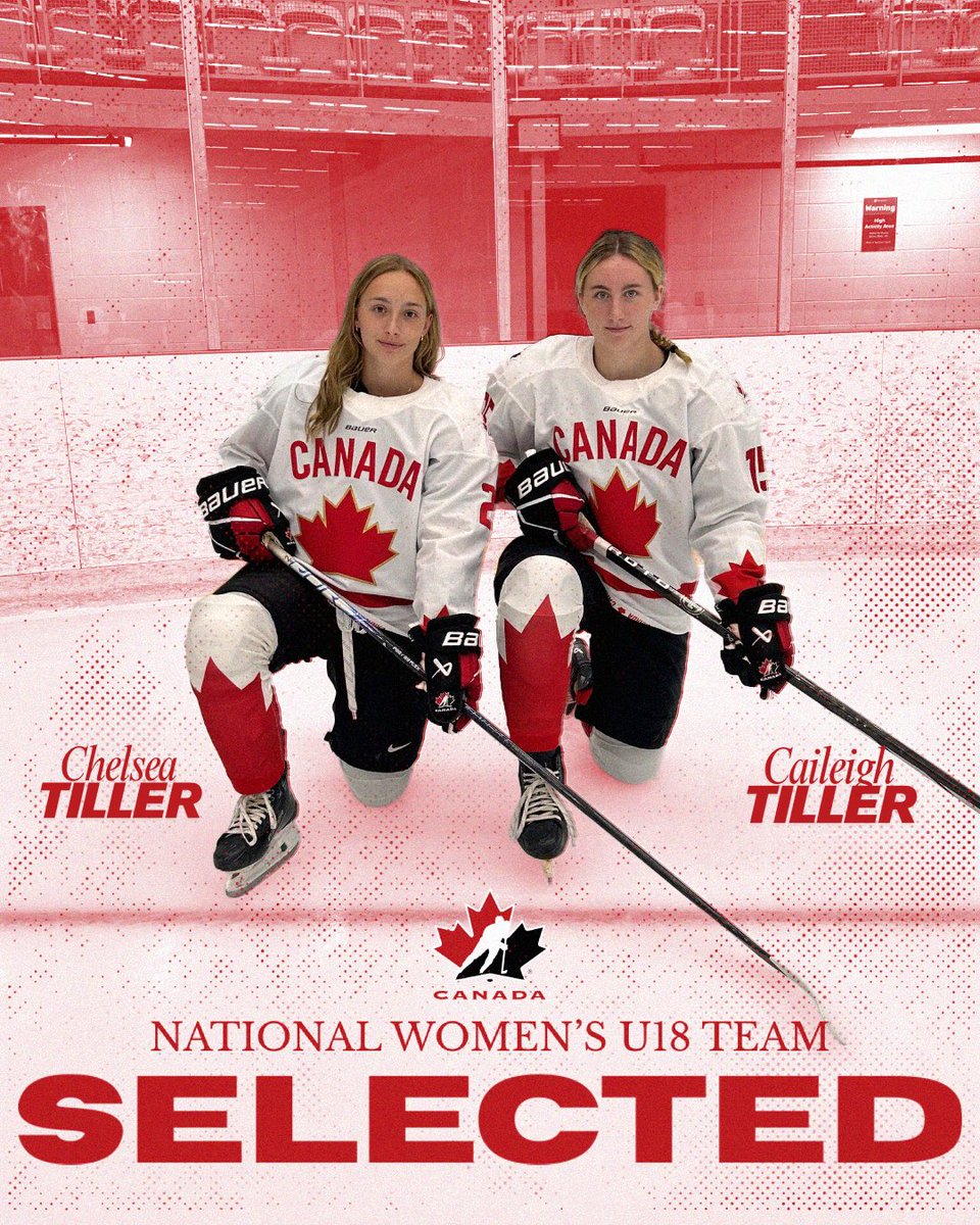 jrcudas's tweet photo. Back-to-back years with twins 👯‍♀️🇨🇦

For the 2nd year in a row, a pair of Jr. Cuda twins will represent Canada in Lake Placid for the U18-Series against the US! Congratulations Caileigh and Chelsea Tiller🧡💙

#RollCudas #CudaNation #u18 #worlds #iihf #hockey #canada https://t.co/qmJ0twI9GT