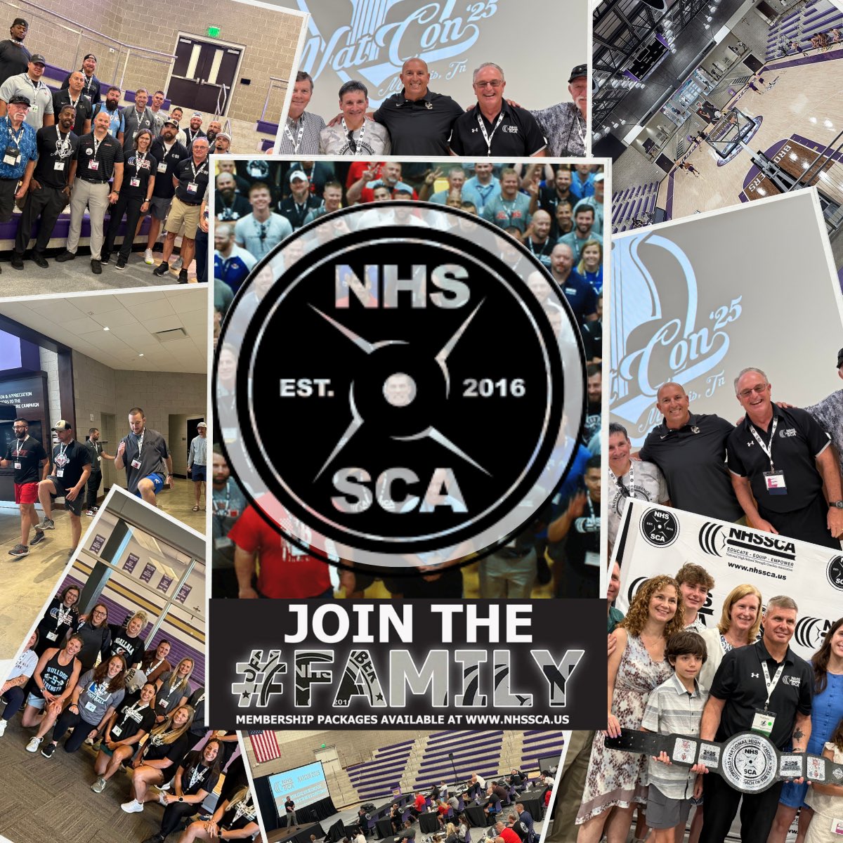 🤝 Join the #FAMILY 🏋️

💡 Be part of the NHSSCA — a network built to Educate, Equip &amp; Empower coaches, athletes, and teachers.

📚 Gain access to exclusive members-only content, past clinic recordings, and a community of 1,500+ high school strength coaches nationwide.

✅ Become