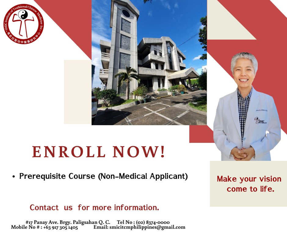 Your healing journey starts here, no matter your background.

Join our prerequisite course and gain the foundation to confidently enter our acupuncture training program.

📞 (02) 8374-0000 | 📱 0917 305 1405

#smicitcm #acupuncturephilippines #acupuncturetraining