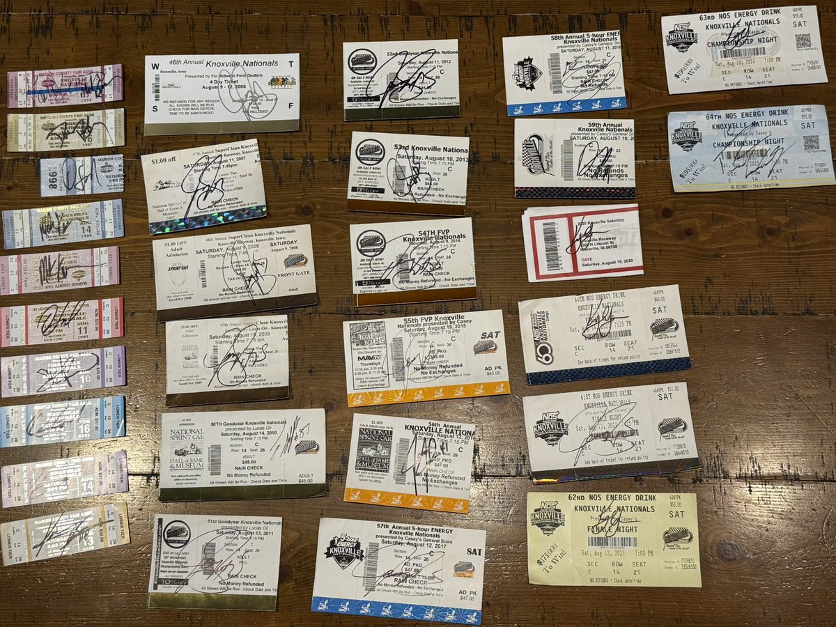 pee_wee20's tweet photo. @RyanTimms_5T here is your ticket added to the @knoxvilleraces National Champion collection. Congratulations, hope you got some use out of the sharpie. Thank you https://t.co/JCmaRHAIPt