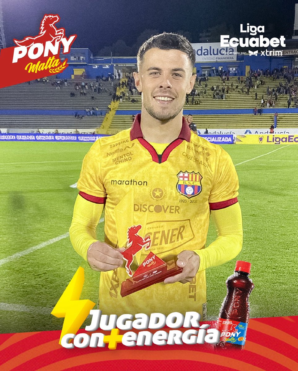 LigaEcuabetec's tweet image. 🥇Joaquín Valiente de @BarcelonaSC fue elegido como el jugador con más energía @ponymaltaec 🔥

#LigaEcuabetConectadaPorXtrim #PonyMalta 🇪🇨💯