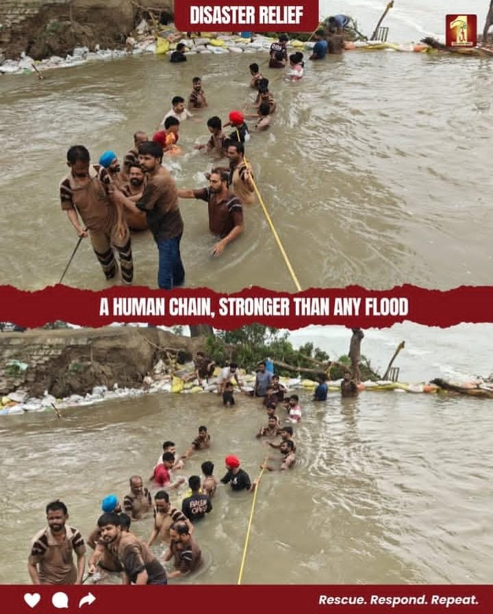 Ma_nu_saini's tweet image. किसी भी तरह की कुदरती आपदा आने पर Shah Satnam Ji Green S Welfare  Committee के मेंबर अपनी जान की परवाह किए बिना हर संभव मदद करते है।Saint Dr MSG Insan की प्रेरणा से उन्होंने ऐसी आपदा से निपटने के लिए पहले ही ट्रेनिंग ली हुई है।
#DisasterManagement