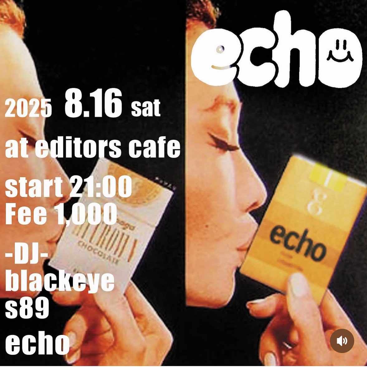 youngmaster_jp's tweet photo. 今週末8.16土曜はeditors cafeでyeh！！！伊藤がechoやります。 https://t.co/AnANOKlula