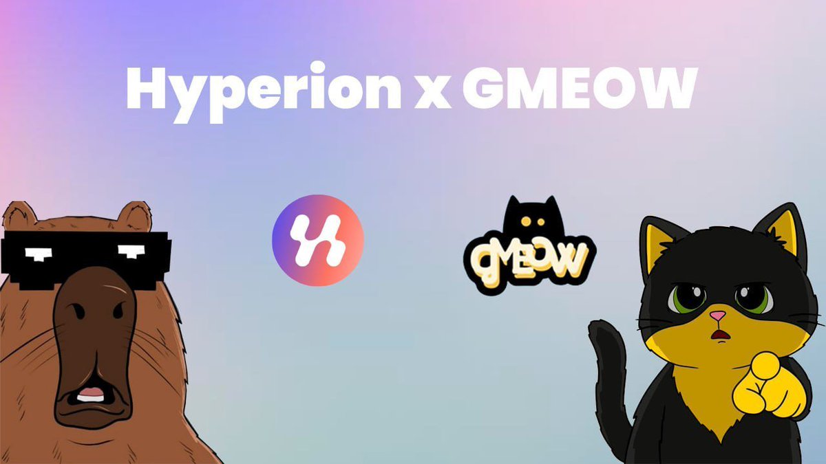 The cats are out of the bag 😼 

Capys teamed up with <a href="/Gmeow_life/">Gmeow</a>  to give away 100 Free-Mint Whitelist spots for their upcoming NFT collection on Aptos.

Gmeow is the pet-to-earn, meme-fueled, on-chain cat colony sim built in the Anomaly Labs and powered by Aptos, where you're