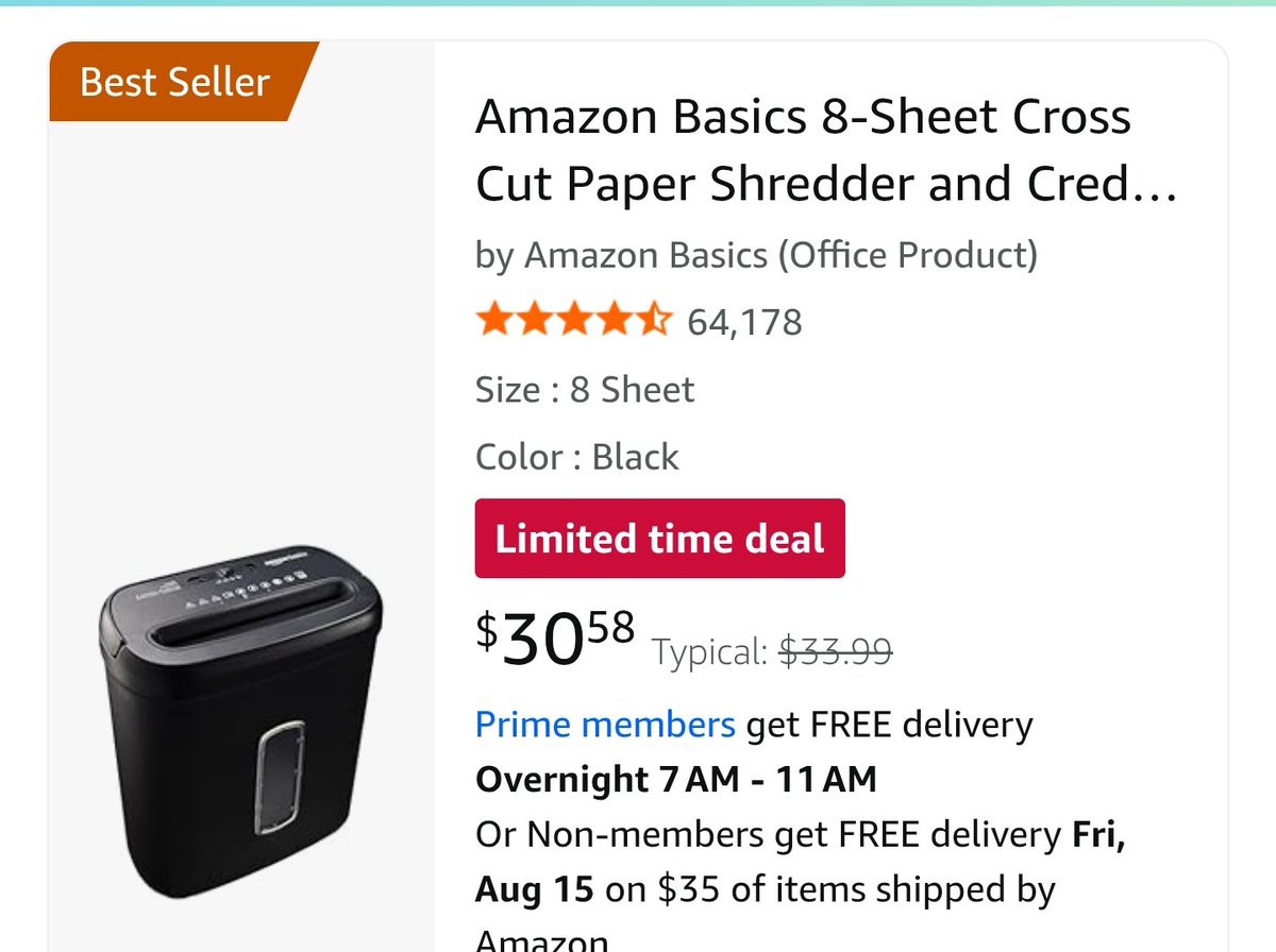 Miss_S_OKC's tweet image. The protection of student and teacher information is extremely important for me! This paper shredder will help us be able to shred data papers as soon as we are done with them instead of waiting for the shred bin!  #clearthelist #clearthelists2025 amazon.com/hz/wishlist/ls…