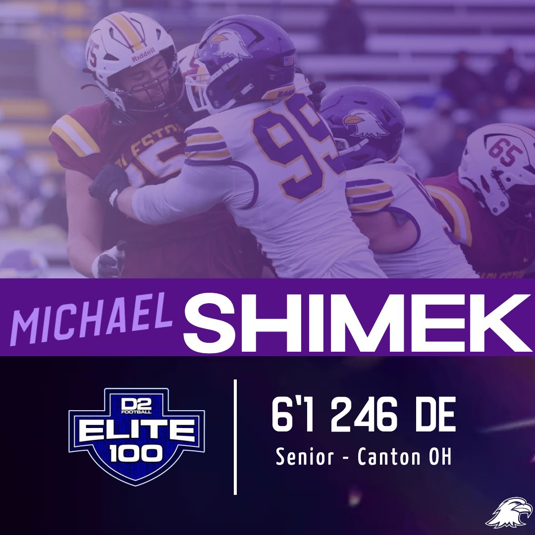 Dave Wilson On-Air (@davewilsononair) on Twitter photo A pair of Ashland Eagles were just named to the <a href="/D2Football/">D2Football</a> "Elite 100" pre-season watch list. Left tackle Nick Walker made the 1st team offense, while defensive end Mike Shimek appeared on the 2nd team defense. <a href="/AshlandFB/">Ashland Football</a> <a href="/ashlandeagles_/">Ashland University Athletics</a> <a href="/Ashland_Univ/">Ashland University</a> <a href="/D1_Rejects/">Division 1 Rejects</a> <a href="/coach_geiser/">Doug Geiser</a> A pair of Ashland Eagles were just named to the <a href="/D2Football/">D2Football</a> "Elite 100" pre-season watch list. Left tackle Nick Walker made the 1st team offense, while defensive end Mike Shimek appeared on the 2nd team defense. <a href="/AshlandFB/">Ashland Football</a> <a href="/ashlandeagles_/">Ashland University Athletics</a> <a href="/Ashland_Univ/">Ashland University</a> <a href="/D1_Rejects/">Division 1 Rejects</a> <a href="/coach_geiser/">Doug Geiser</a>