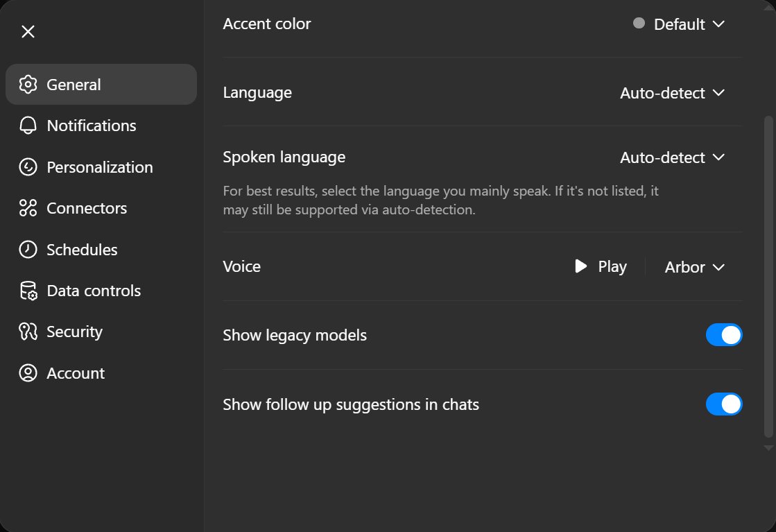 Meadowbrook_'s tweet photo. @Cloudwatch199 @sama Go in settings, turn on 'show legacy models' and you'll see 4o in the model picker. https://t.co/BfBtzPeZca