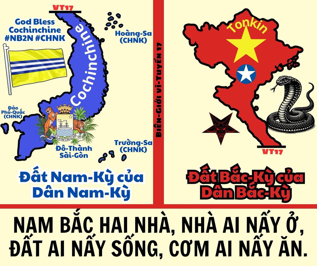 NguyenDuy179878's tweet photo. Dân Nam Kỳ không muốn xâm lược - đồng hoá bất kì ai . Dân Nam Kỳ chỉ muốn một cuộc sống thuận thiên .
Nhưng loài " rắn " Bắc kỳ lúc nào cũng muốn xâm lược - đồng hoá dân Nam Kỳ .
Thức tỉnh đi dân Nam Kỳ ơi
#NB2N #CHNK https://t.co/9RqSHWZedy