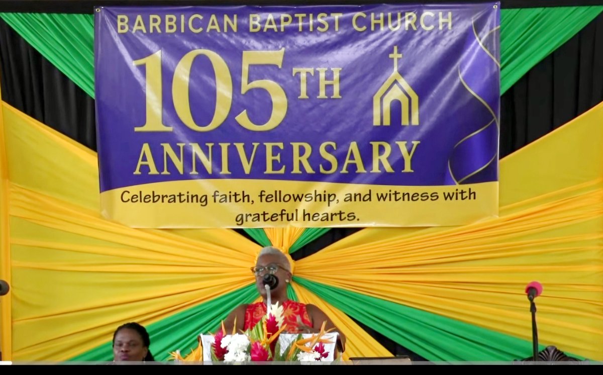 BarbicanBaptist's tweet photo. Rev. Dwight Frazer delivered The Message as we celebrated  our 105th anniversary at Barbican Baptist Church today. https://t.co/b4NtUH7q9H