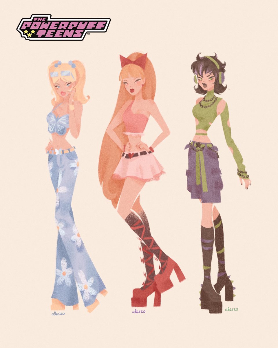 i think every artist should have their own version of the powerpuff girls 💙❤️💚