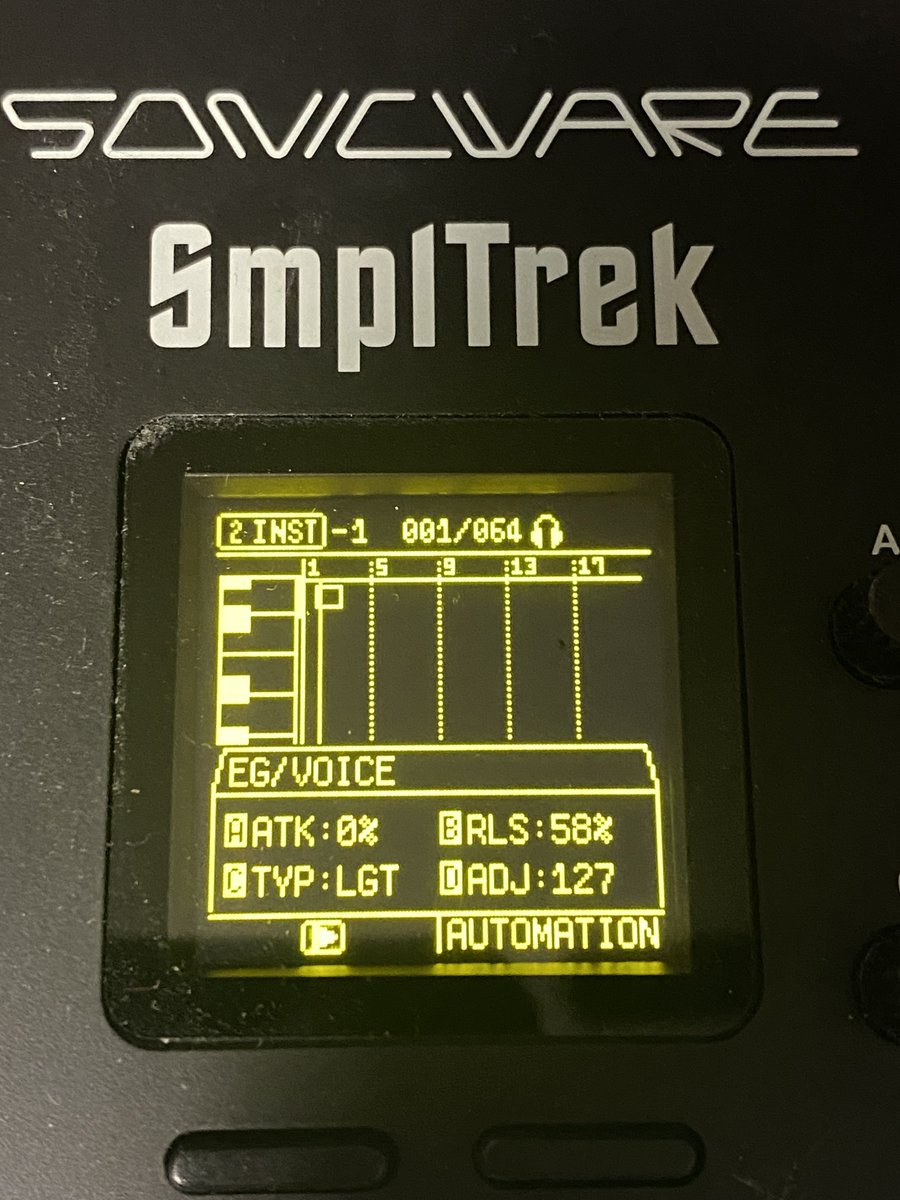 kozakuraTAMA's tweet photo. SONICWARE SmplTrek
偶然見つけたお好みのキーまで減衰できる裏技。
#SONICWARE
#SmplTrek https://t.co/RrZ0VhE1bA