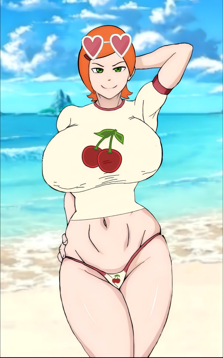 777SOS888's tweet photo. gwen en la playa imagen editada el artista:naruhuno https://t.co/Ux3vQA0xtK