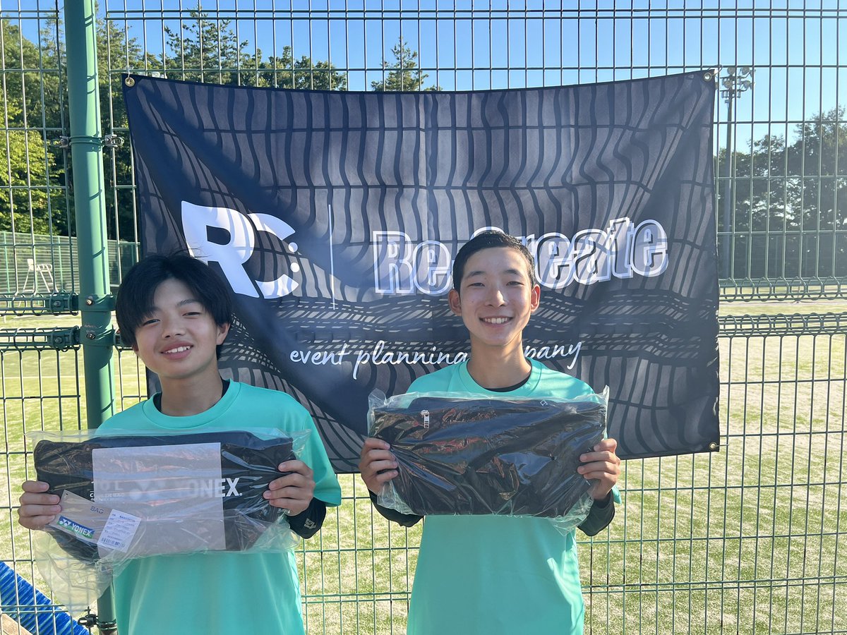 ibi1222's tweet photo. 【Re:Create cup】中学生研修大会
男女約190名、県外からの沢山のご参加ありがとうございました🙇‍♂️

男子🏆小島・中野（川島STC）
女子🏆鈴木・角田（B-Wing）

優勝者には景品の他記念Tシャツを🎁
おめでとう御座います🎊

研修大会、練習試合はInstagramで
https://t.co/ZbdKZ9C0Rs

#ソフトテニス https://t.co/AIzFoHEFtz
