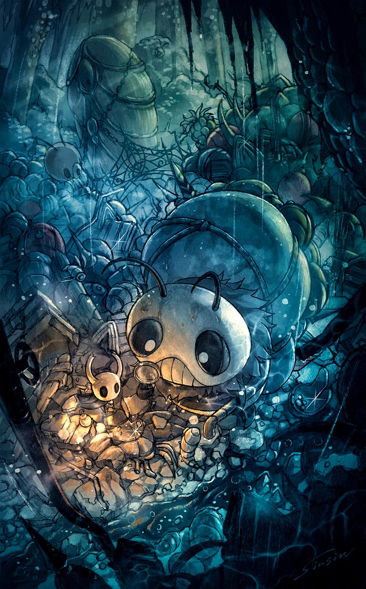 Sinsin719's tweet photo. Hollowknight🦋再掲 https://t.co/c0qtevufXn