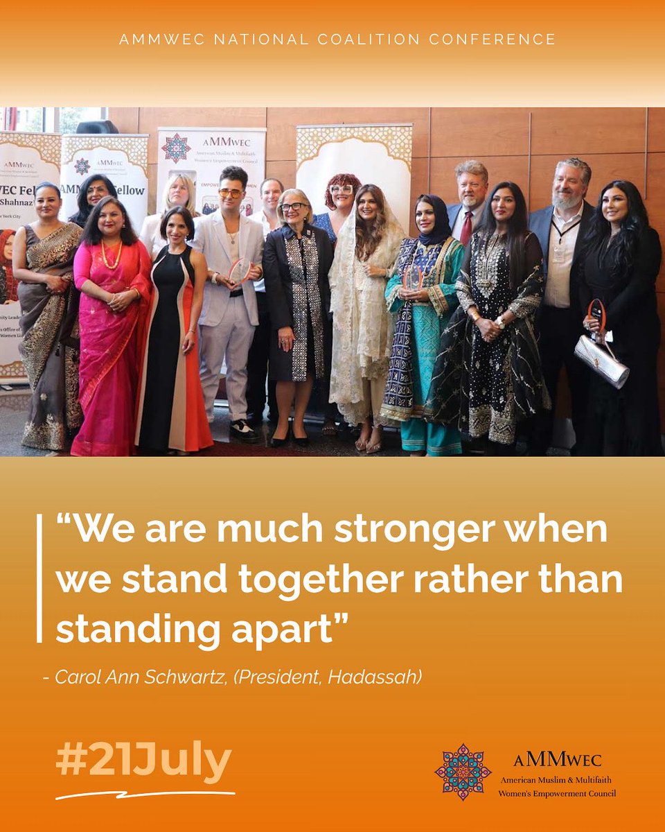 ammwecofficial's tweet image. Unity in diversity is our greatest strength Together, we rise for empowerment, equality, peace and change. @anilaali @ammweccoalition @wajidasyed 
#ammwec #WomenEmpowerment #anilaali #antisemitism #21July #ammwecconference #strongertogether