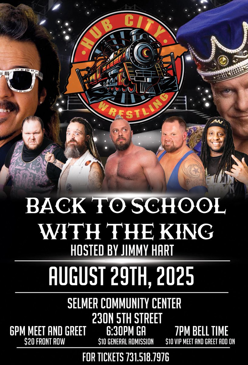 MidSouthProdigy's tweet photo. @bullyray5150 @BustedOpenRadio Jerry Lawler’s 55th wrestling anniversary show weekend hosted by Jimmy hart on August 29th and 30th in TN and AR. Back to school supply give away for kids. This topic alone could knock out 10 min of the 3 hours if you’re just searching for things 😅 #cheapplug #indycompanypush https://t.co/ZCxtyusoxz