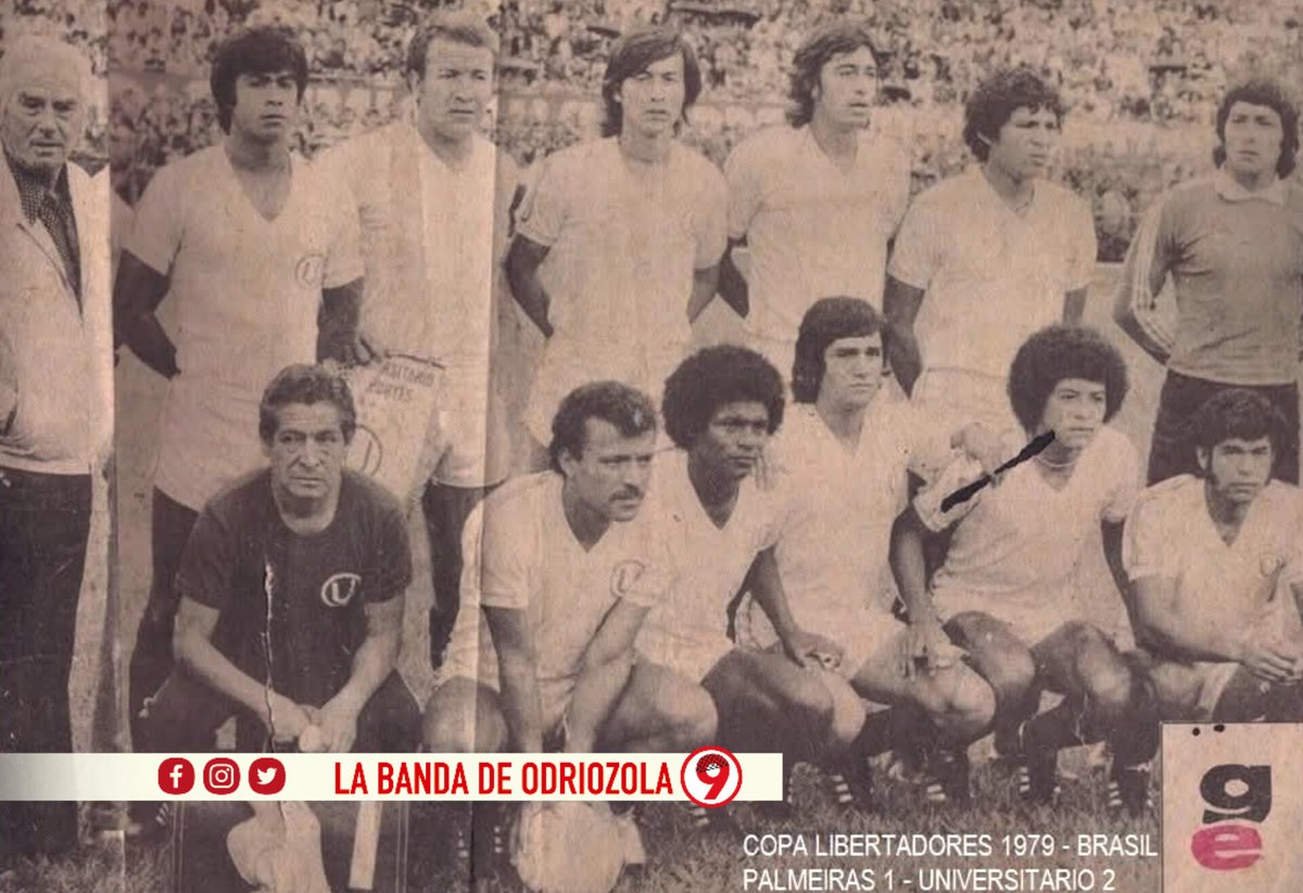 Copa Libertadores 1979 

Palmeiras 1-2 Universitario 

Foto del diario Gazeta Sportiva de Brasil