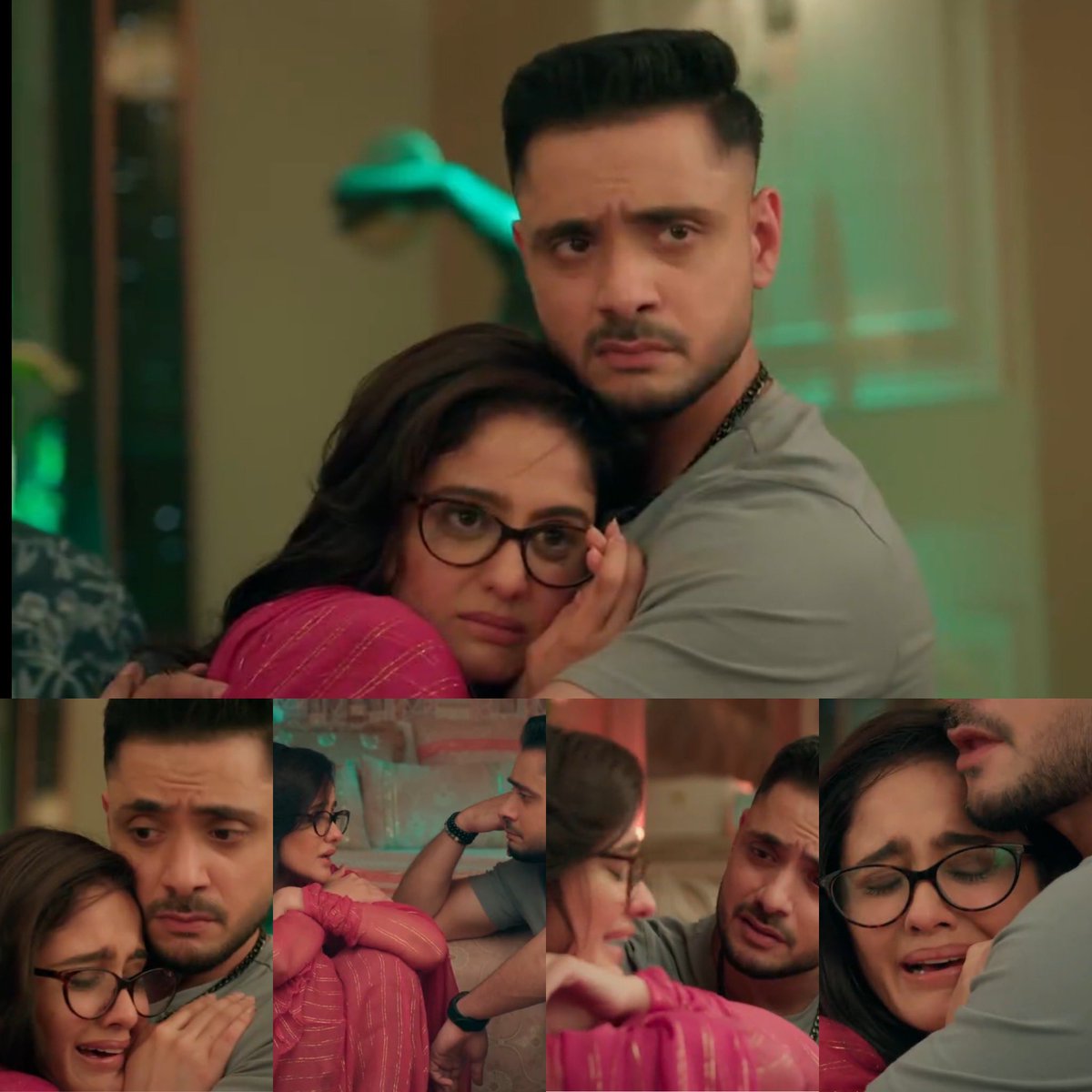 KhadkaDeepali's tweet photo. #mannat #manVik
#AyeshaSingh #AdnanKhan 
Our gorgeous cuties are back with their sizzling chemistry to burn our screens snd set our hearts racing 🔥🔥
I have missed their togetherness so much 😔
They are absolutely adorable and every scene of theirs is magical and beautiful .
Inko dekh ke “yeh dil mange more” wali feeling ati hai ❤️❤️😍😍
Adsha were brilliant today