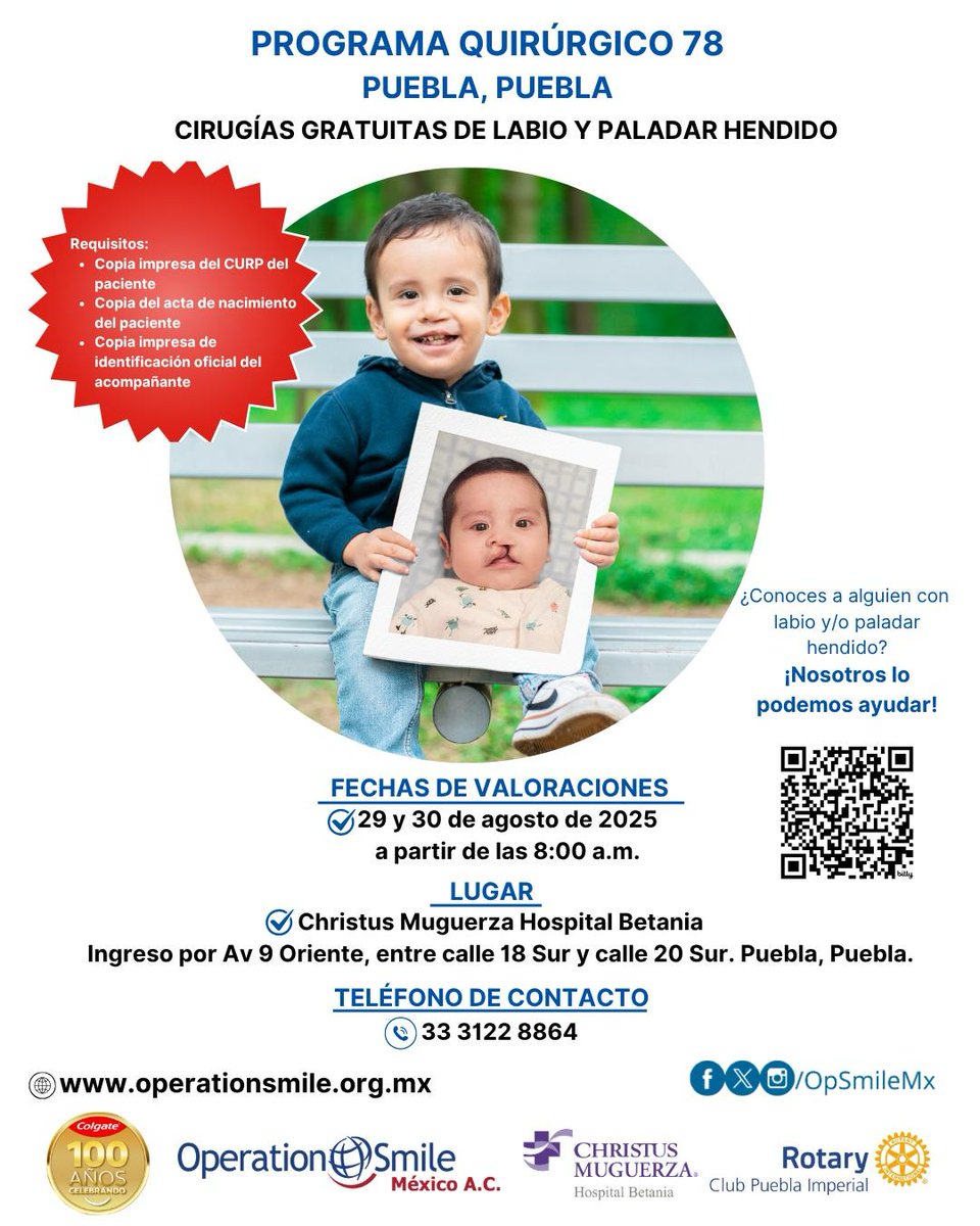 🚨Operaciones Sin Costo para Niños con Paladar Hendido en la Ciudad de Puebla 29 y 30 de Agosto
¿Me ayudas a compartir?
Gracias por tu generosidad! ❤️
<a href="/MrLotario/">Mr. Lotario</a> <a href="/Hisoymario/">Mario </a> <a href="/danielpriva/">Daniel Calles</a> <a href="/CPaularena/">Cynthia Paul Arena</a> <a href="/Elleny1921/">Elleny M.L Palacio 🦜🦜🦮💫🙏🌜🌞</a> <a href="/Mr_Civico/">🎙️ ᗰᖇ. ᑕíᐯIᑕO ®🇲🇽₿ ✖️</a> <a href="/ArmandoCruzGa11/">Armando C.G. #AltoTraidoresAMéxico</a> <a href="/Armando82198079/">Armando Baez 1</a> <a href="/JuanSan49402504/">Mal Bicho #FreeMexico</a>