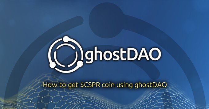 📢 Ghost Testnet 4.0 is LIVE! Get $CSPR tokens in a completely permissionless way using the ghostDAO. 👻🚀

$CSPR enables existing node operators to become validators on our network.

Learn more and join the revolution 👇
🔗 https://blog.ghostchain.io/get-cspr-using-ghostdao/