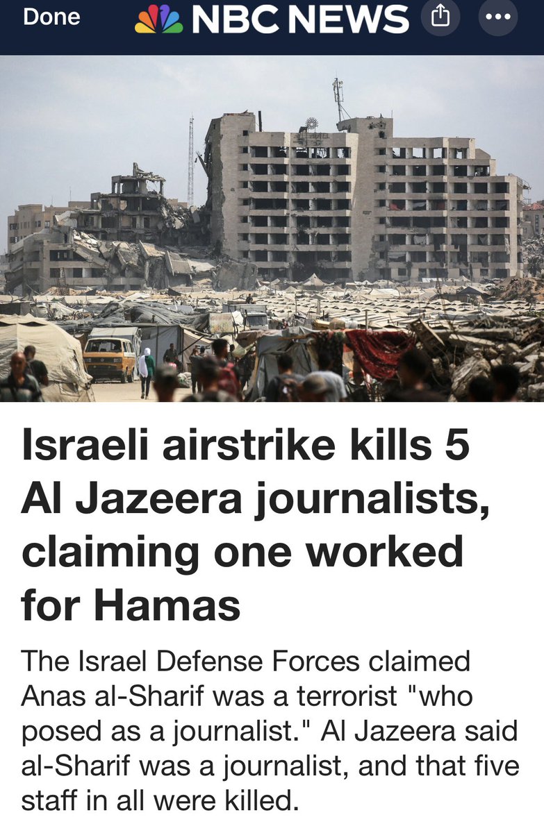 Israel is the only country in the world that deliberately targets journalists and doctors 

Every international organisation agrees that Israel is committing war crimes and has issued arrest warrants 

This evil must be stopped and those who support it must be held accountable