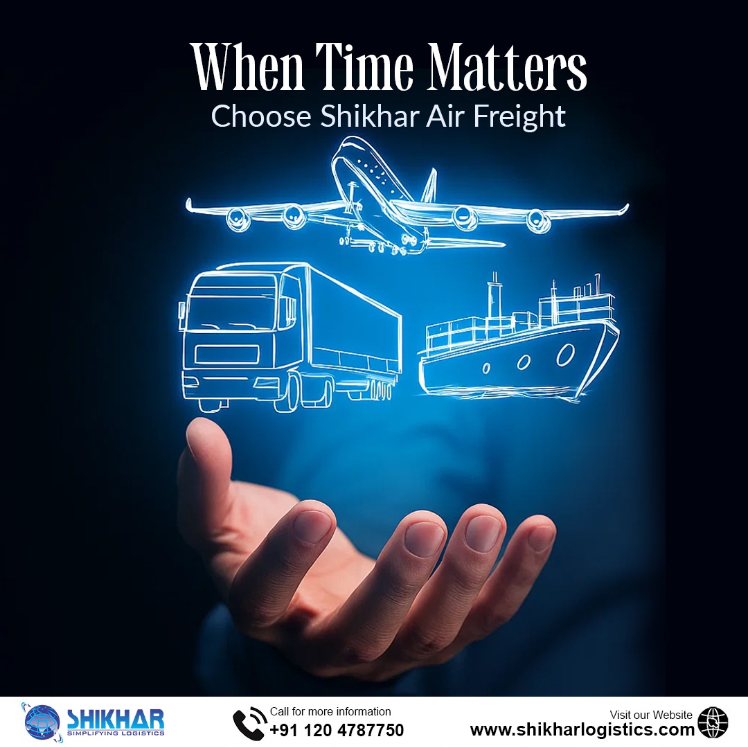 ShikharLogistic's tweet photo. When every second counts, choose Shikhar Air Freight. We combine speed, efficiency, and reliability to deliver your shipments on time, every time—across the globe. Because in logistics, time is everything. ✈️⏱️🌍#ShikharLogistics #AirFreight #TimeSensitiveDelivery #ExpressCargo https://t.co/EbP6wuXydQ