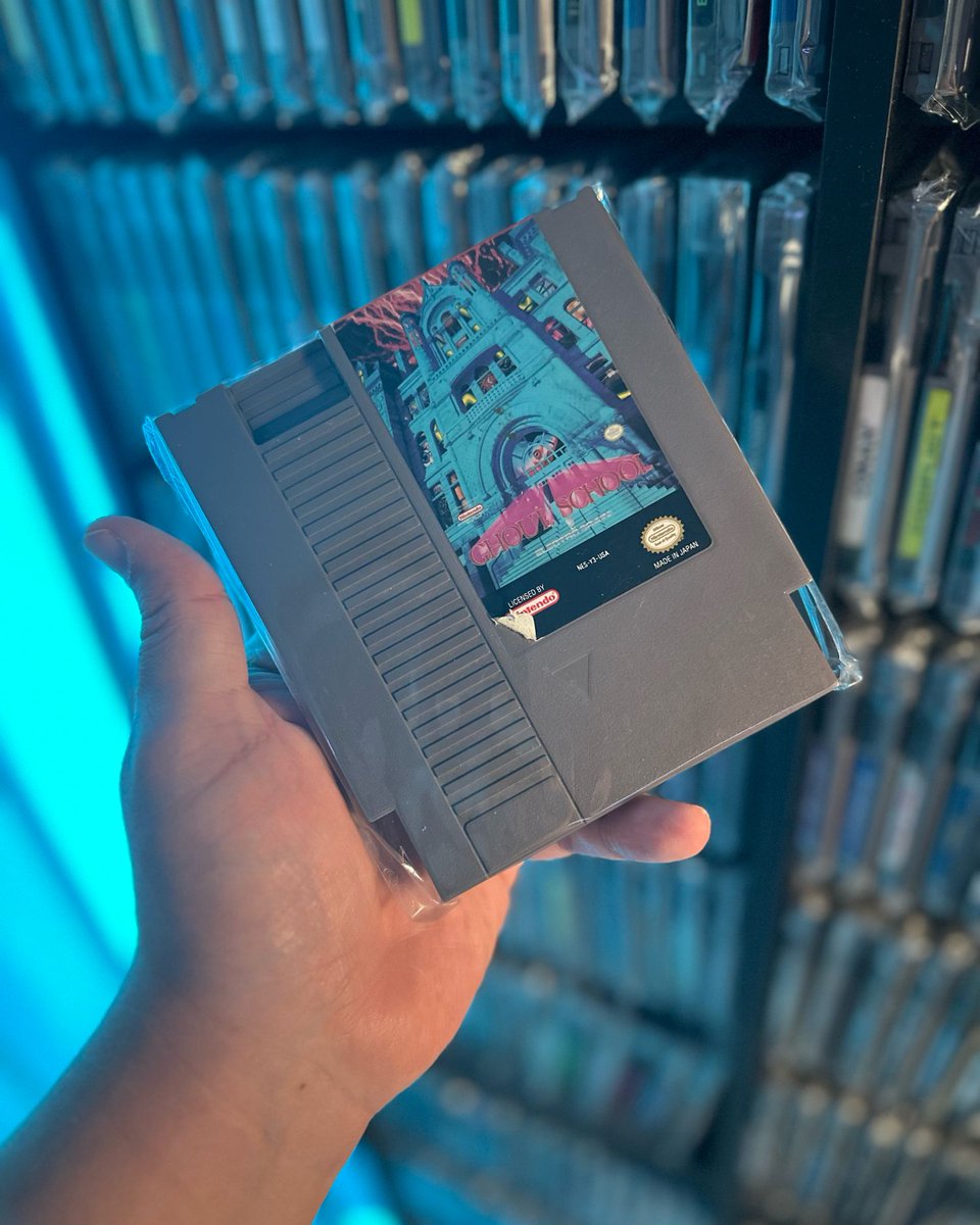 Day 218 of sharing a game from my NES Collection. Ghoul School.  #twitch #streamer #gamer #collector #nes #retro