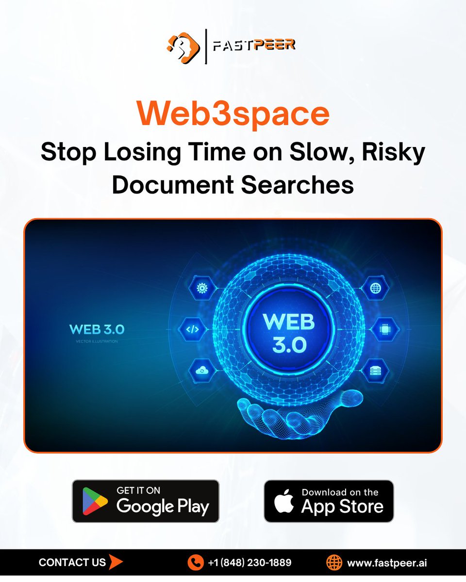 FastpeerAI's tweet image. Web3space: Secure, Instant Data Search for Insurance and Real Estate

For insurance and real estate teams, manual document searches slow down operations and increase risk.
Web3space solves this with AI-powered search and blockchain-secured storage, built for speed, accuracy, and…