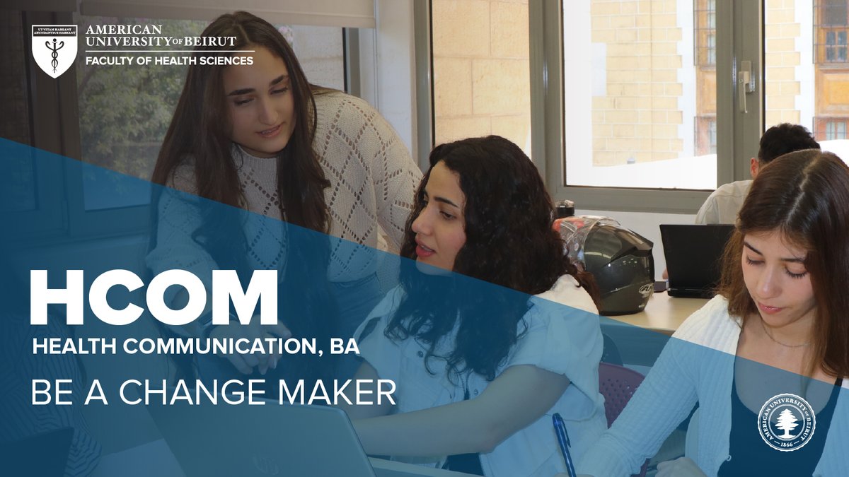 [2] Are you passionate about improving health in Lebanon and the region?
Do you want to lead health promotion in a rapidly evolving world?
Be the voice that makes health heard!
📱 Learn more about the BA in Health Communication at #FHS!
👉aub.edu.lb/fhs/Pages/BA-H…