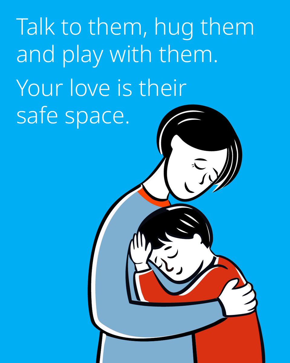 UNICEFJamaica's tweet image. In uncertain times or during emergencies, children need stability. 

🏡 Keep routines
🗣️ Listen &amp;amp; reassure
🤗 Show patience &amp;amp; love

Your presence can be their safe place. 💙

#ForEveryChild 
#ChildProtection
#PositiveParenting
#ParentingTips