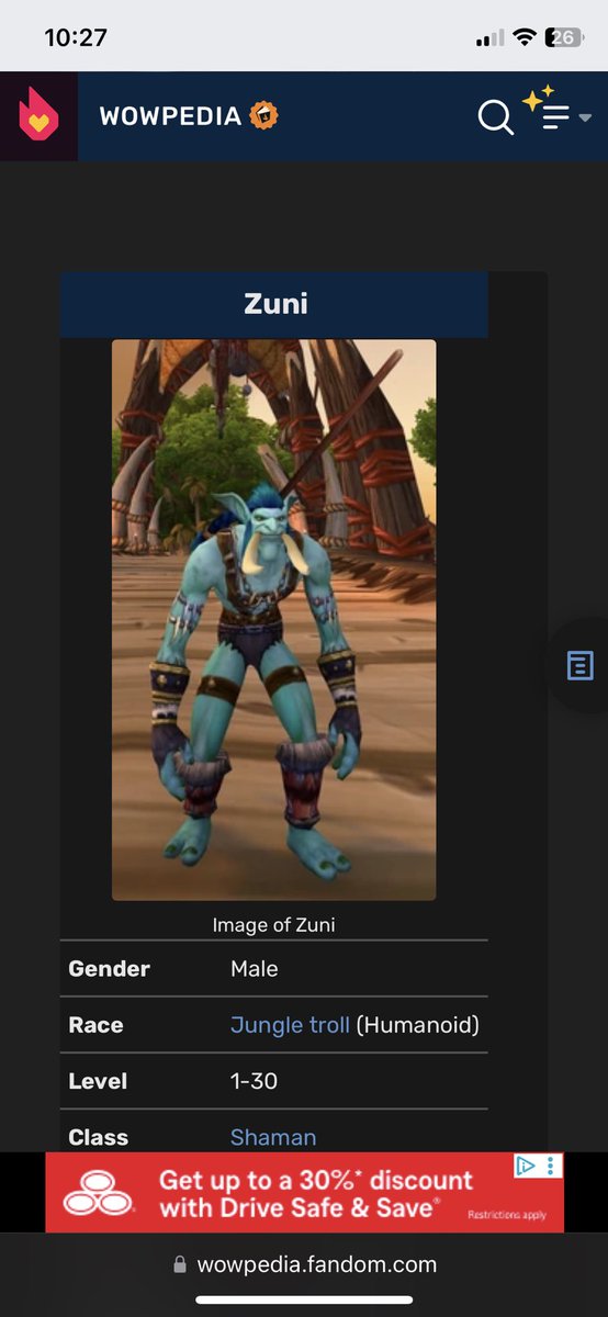 pvrisrat's tweet photo. @Portergauge Zuni. when I was doing the troll intro quests as a kid and he died, I cried hysterically. I still get teased about that to this day. I love Zuni, and I’m not ashamed to admit it https://t.co/oWgr2HCybu