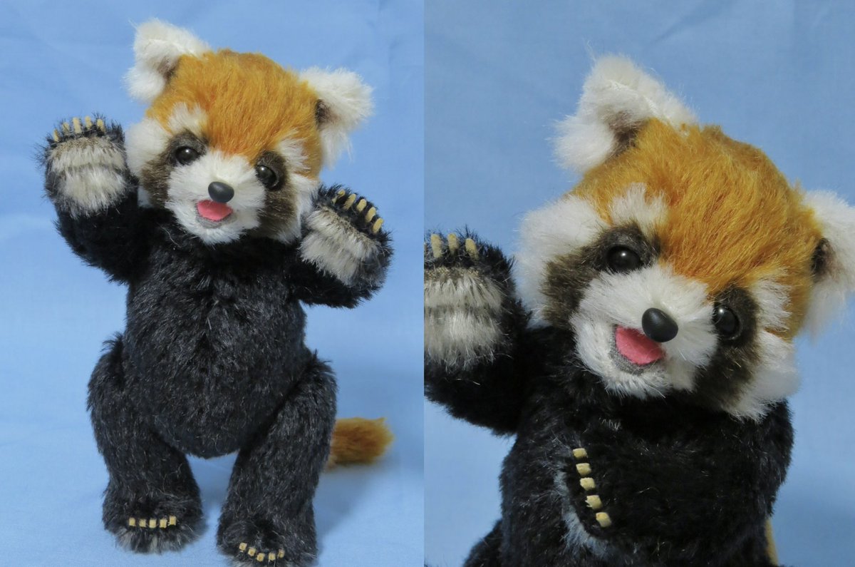 アーティスト テディベア レッサーパンダ