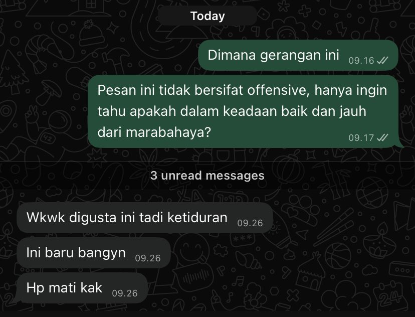 esterdier's tweet image. day one menghindari huru hara rumah tangga