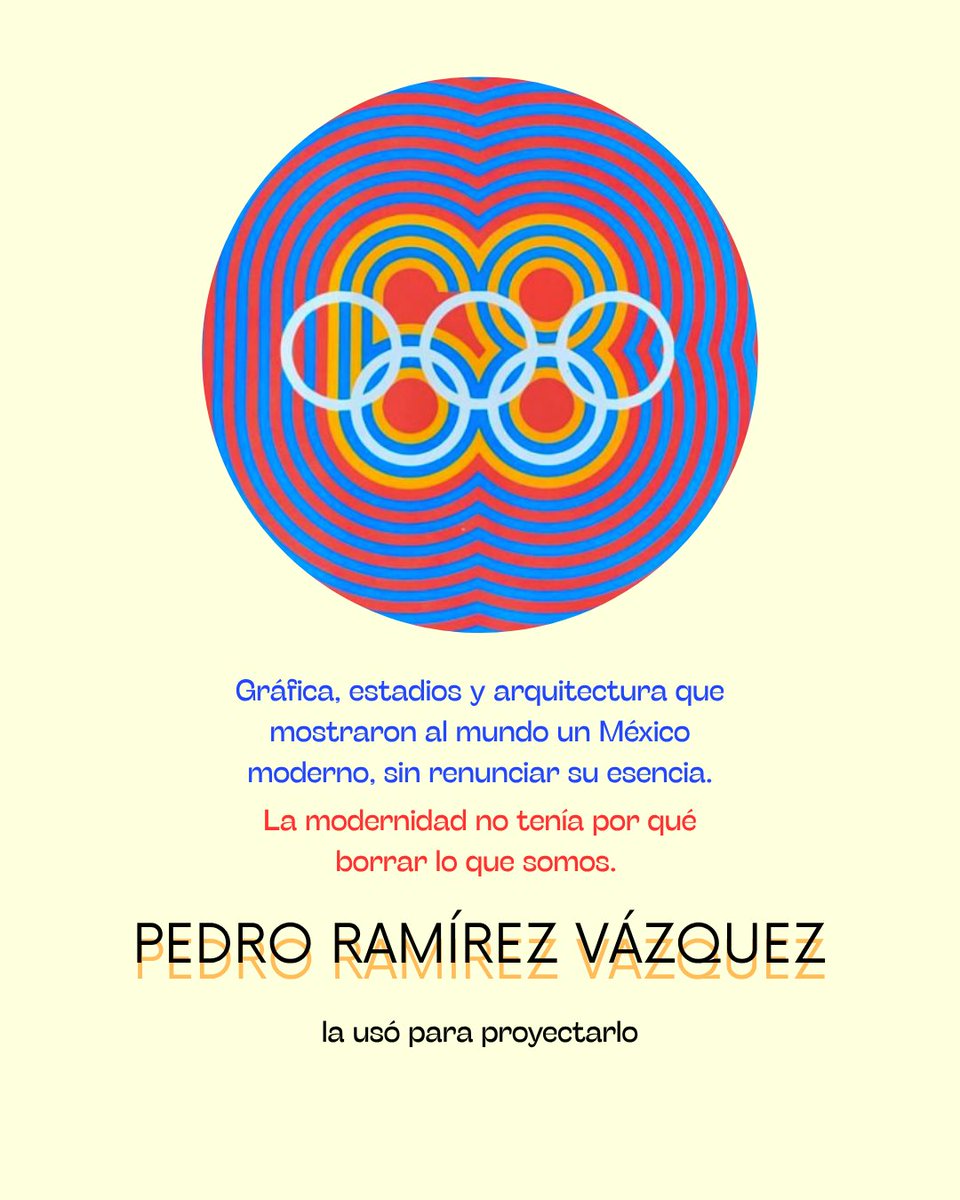 fundarqmx's tweet photo. ¿Cómo es una modernidad con alma mexicana?
Post por: @diel_rh
@ramirezvazquezarq @amazingspeakersoficial
#arquitecto #mexico #68 #pedroramirez #diseño https://t.co/2YRiDyGrFw