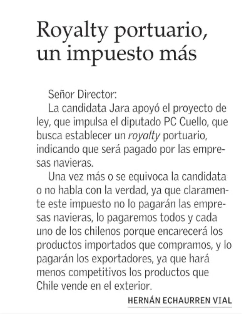 ¡Otra vez se equivoca Jara !