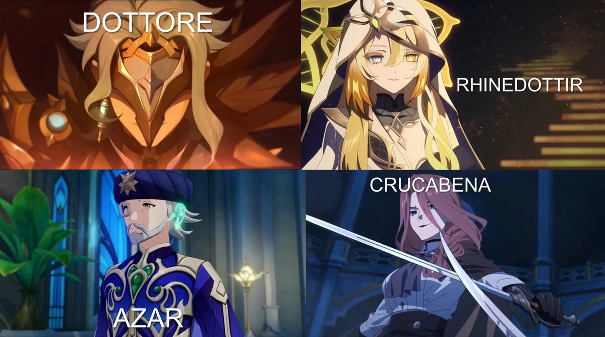 teyvattabloid's tweet photo. I wonder who would be considered the most evil among these four 🤔

©️ u/Pellecks02

#Genshinlmpact #Genshin #GenshinMemes https://t.co/1nYbZHlJto