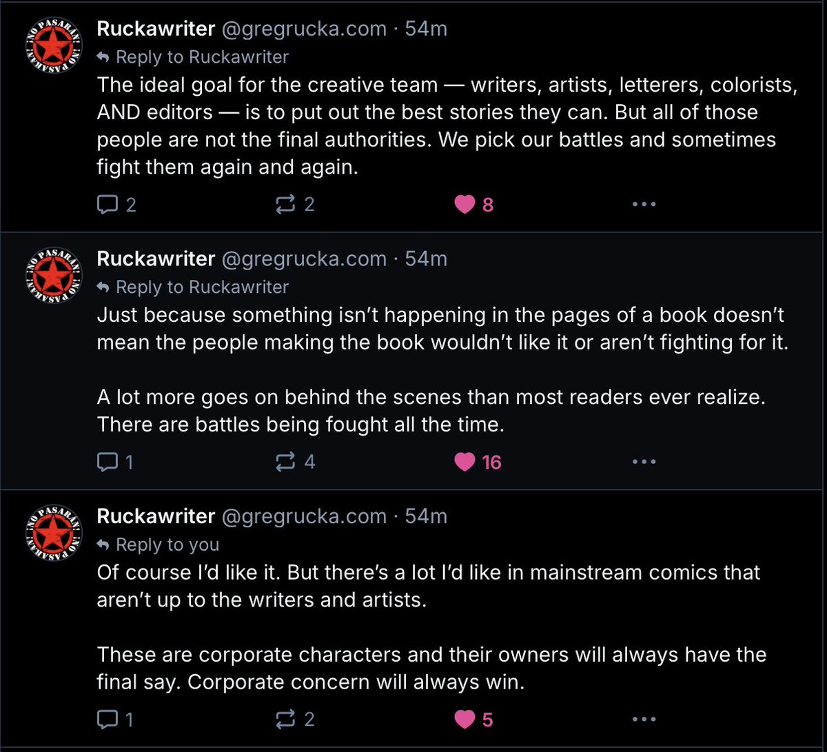 ComicsLeagueJT's tweet photo. This was my point about whether or not WW is bisexual. A writer can say whatever they like, but if it is not acknowledged or backed up by editorial, it isn't canon YET (that doesn't mean it cant in the future, but editorial is the deciding factor because these are "corporate owned characters). Now let me be clear, if DC acknowledged it, then ok, but until then, we have to go off of what editorial acknowledges as canon. Again, If DC actually acknowledges it, then it is canon. but as of yet..they haven't (and pride covers dont count because Clark and Lois show up on pride covers)
