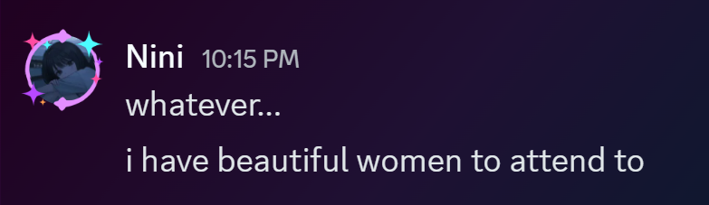 nini has some crazy rizz because why she join the vc I was in after sending me this <a href="/Paninis_/">⋆ Panini ⋆</a>