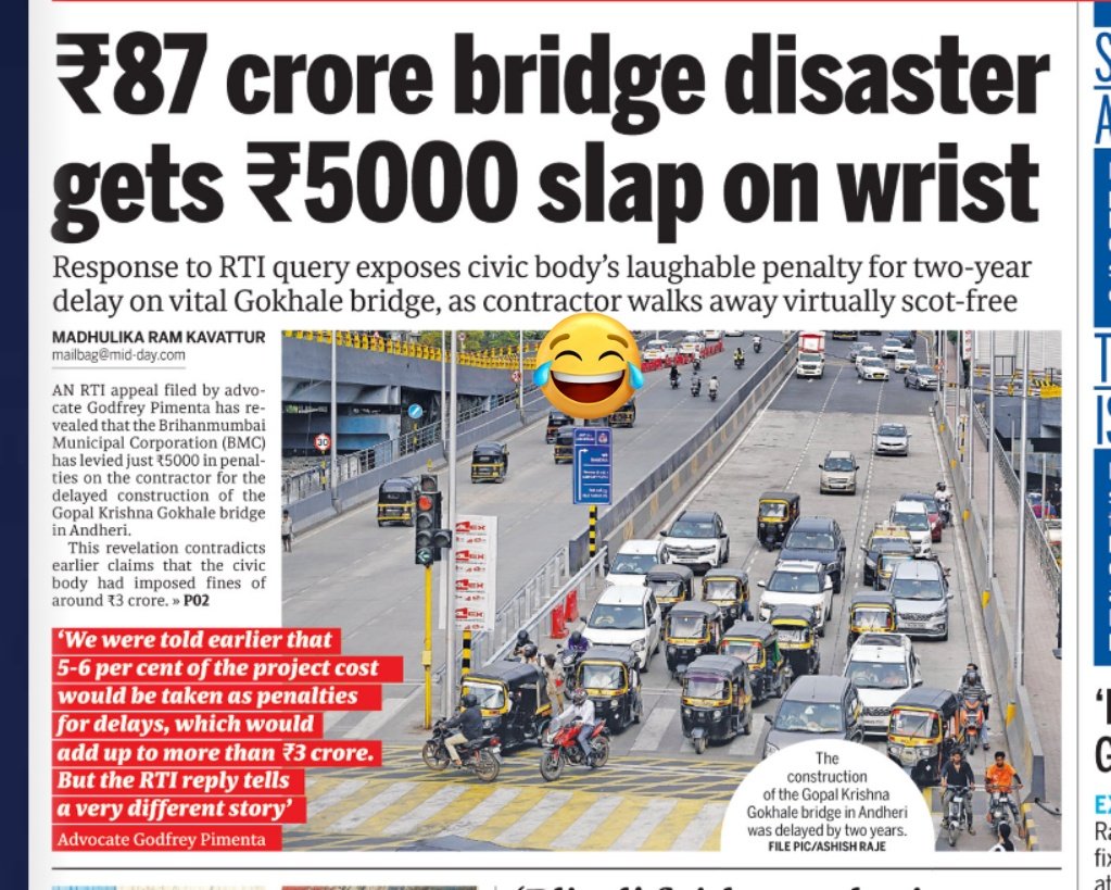 What a Farce Mumbai's Rs 87 crore Andheri's Gokhale bridge