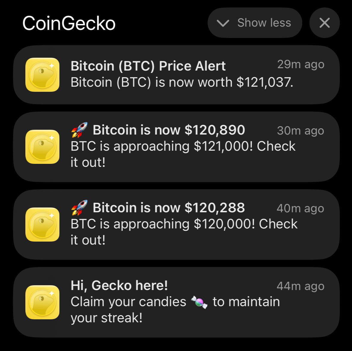 The past hour has been crazy