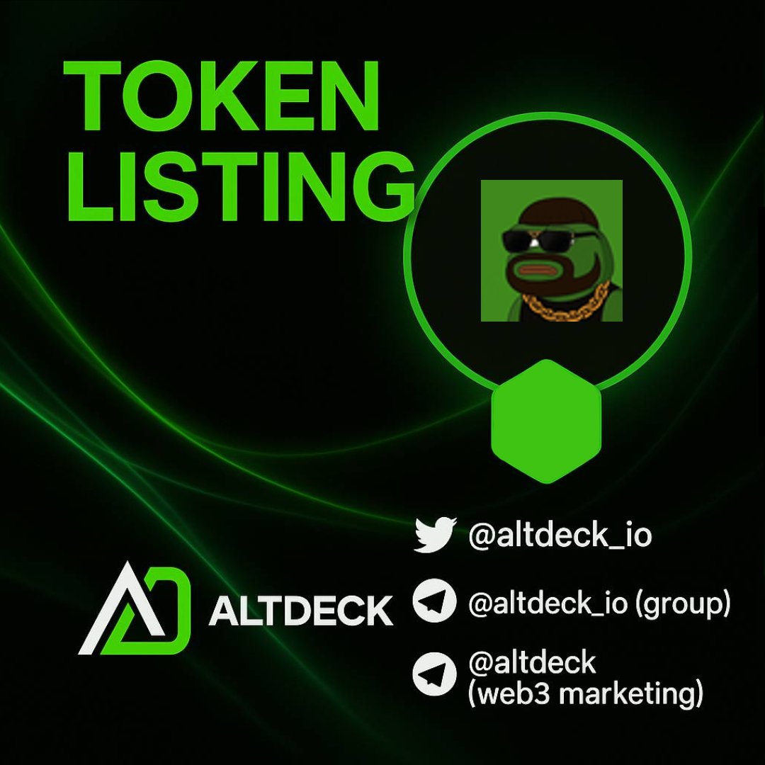 AltDeckListing's tweet photo. 🚨 New Listing (AltDeck profile page not updated): Pepe Final Boss ($BOSS)
🌟 0x177ab1e8d18e0fe27aef51bac2c4261e2106b736

🔗 https://t.co/sk81ipxOrv

📊 Liquidity: $172,777
💰 Market Cap: $872,052
👤 AltDeck Profile Page Updated: No

#NewListing #AltDeck #Crypto #Memecoin @altdeck_io @PepeBossOnETH

Enhance Your Token Profile Via https://t.co/AltdAQmFHV