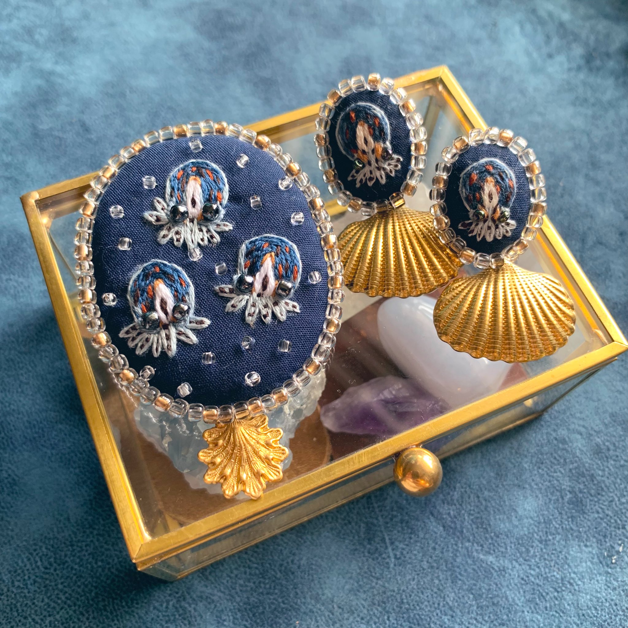 conch -いきもの刺繍- 個展8/1-31(海福雑貨様) on X