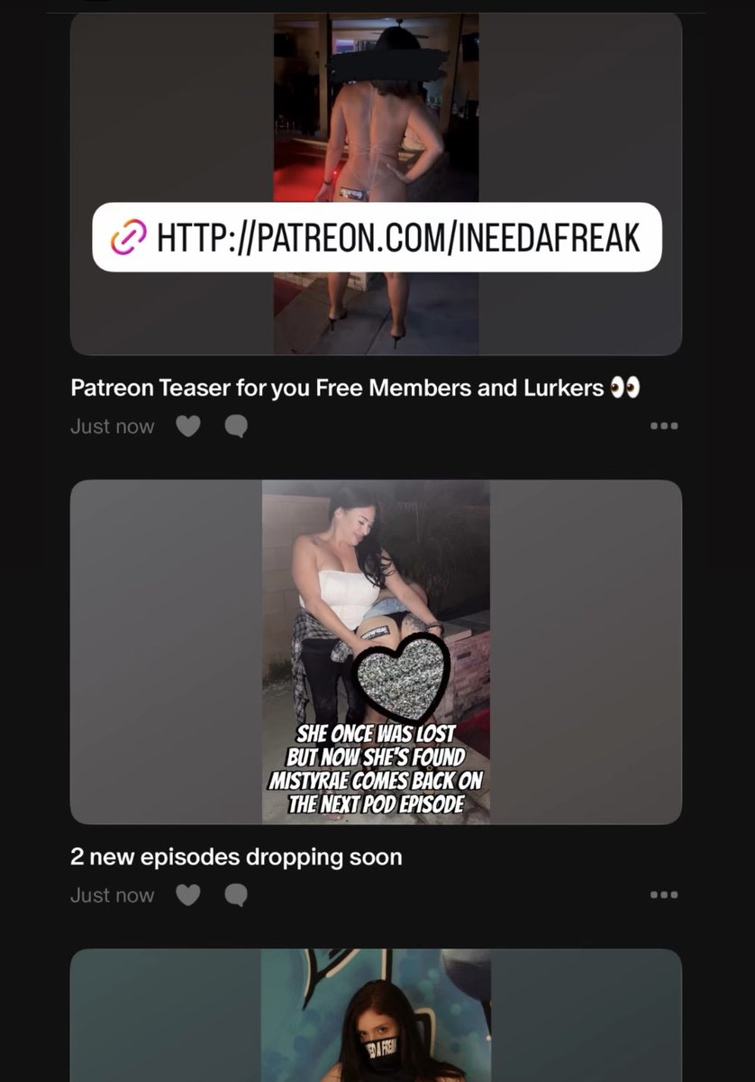 patreon.com/ineedafreak
Join for exclusive members only content as well as free merch