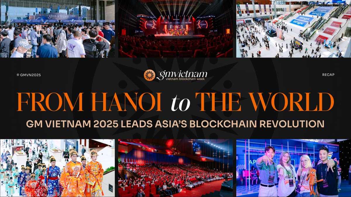 Thang Long - Hanoi, the thousand-year capital, blinked — and awoke to the rhythm of blockchain!

• 20K+ attendees
• 30+ booths, 37+ top-tier sponsors
• 130+ local &amp; global speakers
• 250+  media coverages
Relive the highlights: shorturl.at/ffrph

See you at GMVN 2026!