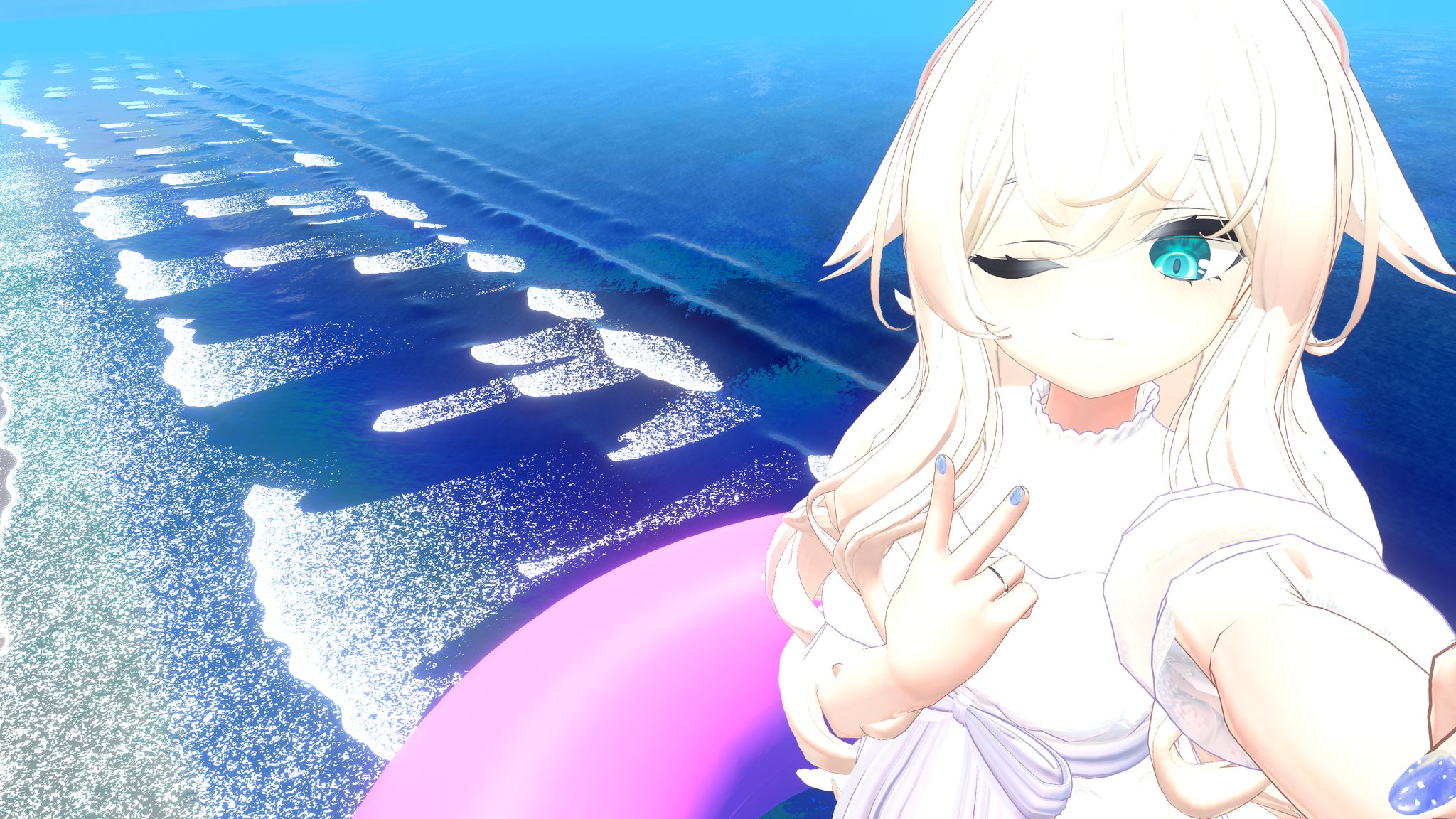 ♡にゃんこ♡ mofusand にゃんこのおかおヘアゴム(くろうさにゃん) | mofusand